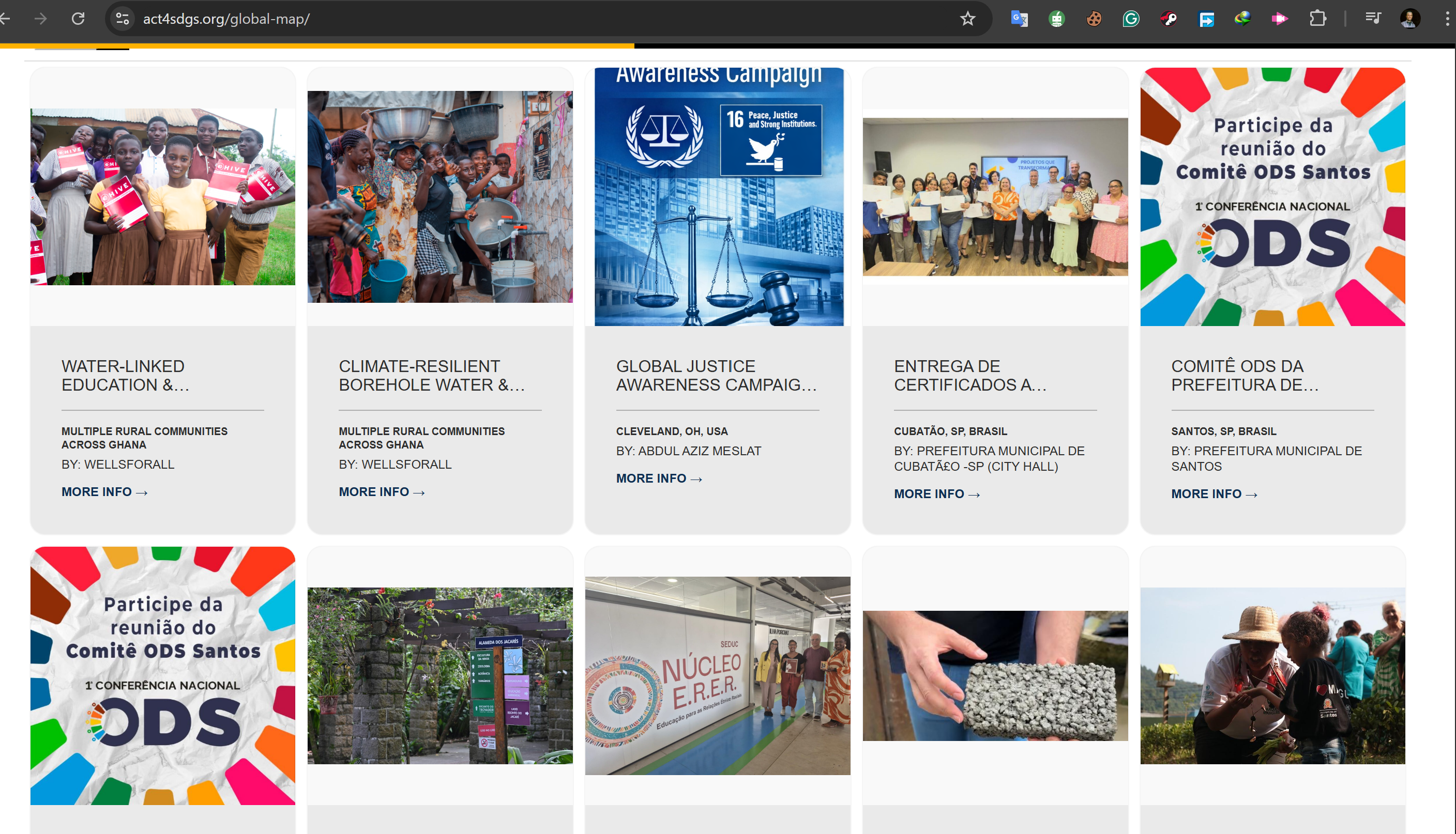 WellsForAll Recognised on the ACT4SDGs Global Map